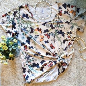 🆕 Gorgeous Lularoe Butterfly Classic Tee XL
